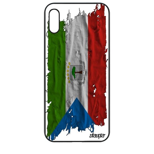 фото Чехол для телефона honor 8a, "флаг гвинеи экваториальной на ткани" государственный страна utaupia