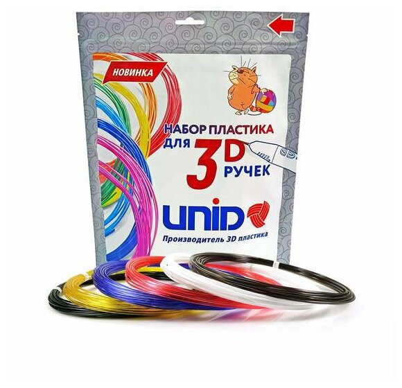 Набор пластика для 3D ручек 3D Fun (по 10м). (6 цв.) - фото №11