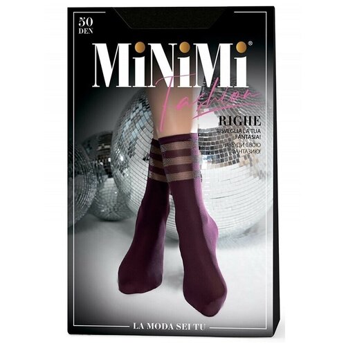 Носки MiNiMi RIGHE 50 размер UNI, moka (Коричневый)