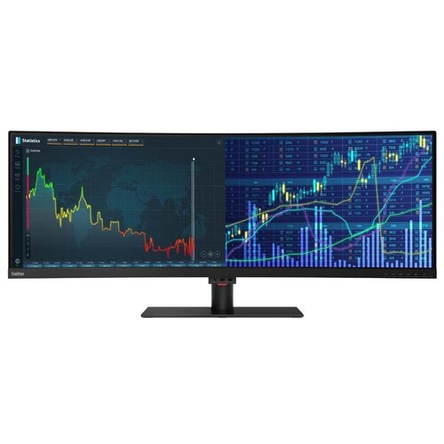 фото Монитор lenovo thinkvision p44w-10 43.4", черный