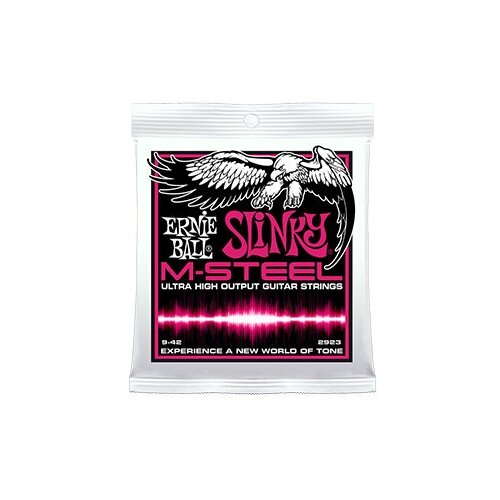 фото Ernie ball 2923 струны для электрогитары m-steel super slinky