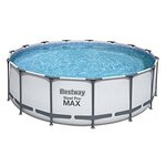 Бассейн Bestway 56438 каркасный Steel Pro MAX, 457 х 122 см, с тентом, без подстилки - изображение