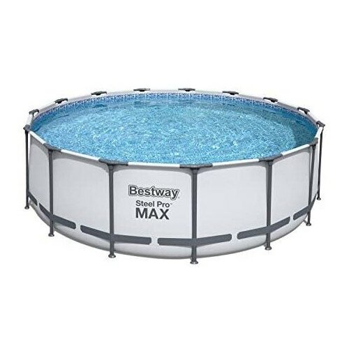 Бассейн Bestway 56438 каркасный Steel Pro MAX, 457 х 122 см, с тентом, без подстилки, 457х122 см, 122х122 см