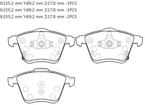 Колодки тормозные передние hsb hong sung brake HP8226