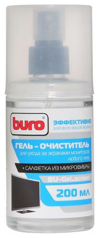 Набор Buro BU-Gel_screen многоразовая салфетка+чистящий гель