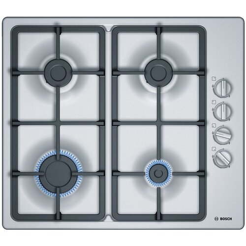 Газовая варочная поверхность Bosch PBP6C5B90 нержавеющая сталь 1968000₽