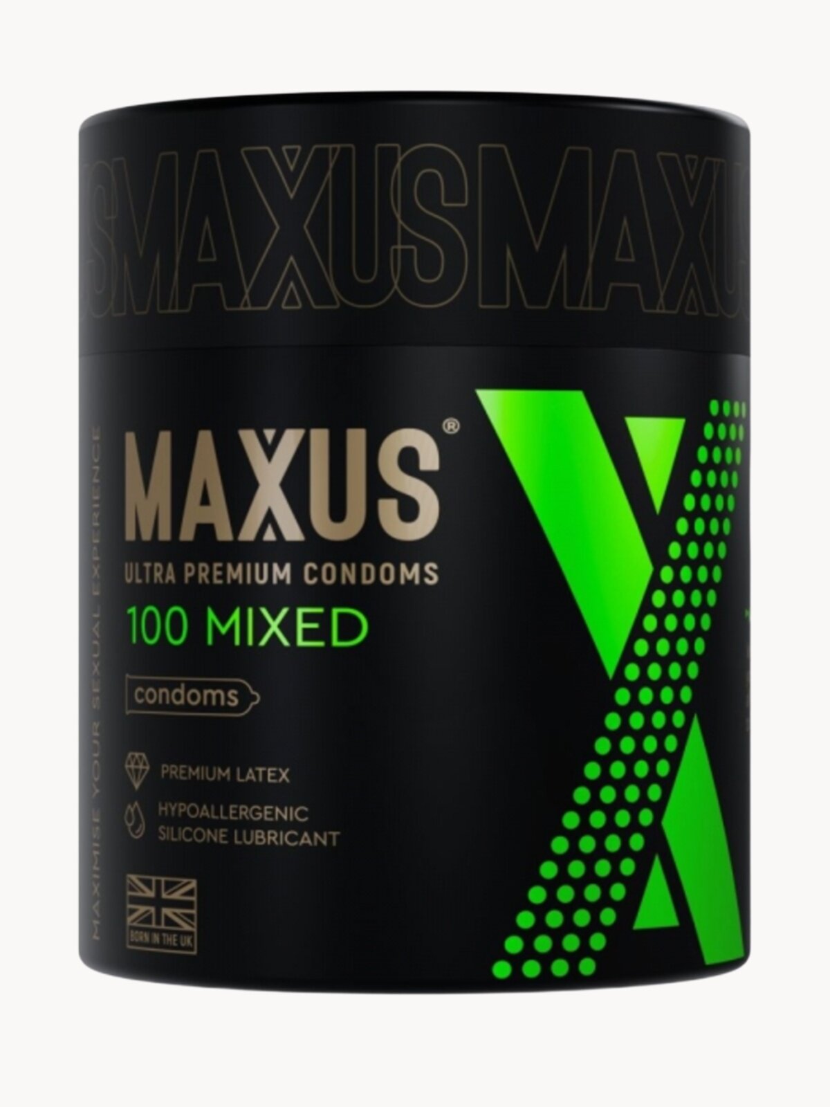 Презервативы микс-набор MAXUS Mixed , кейс в комплекте, 100 шт, натуральный латекс