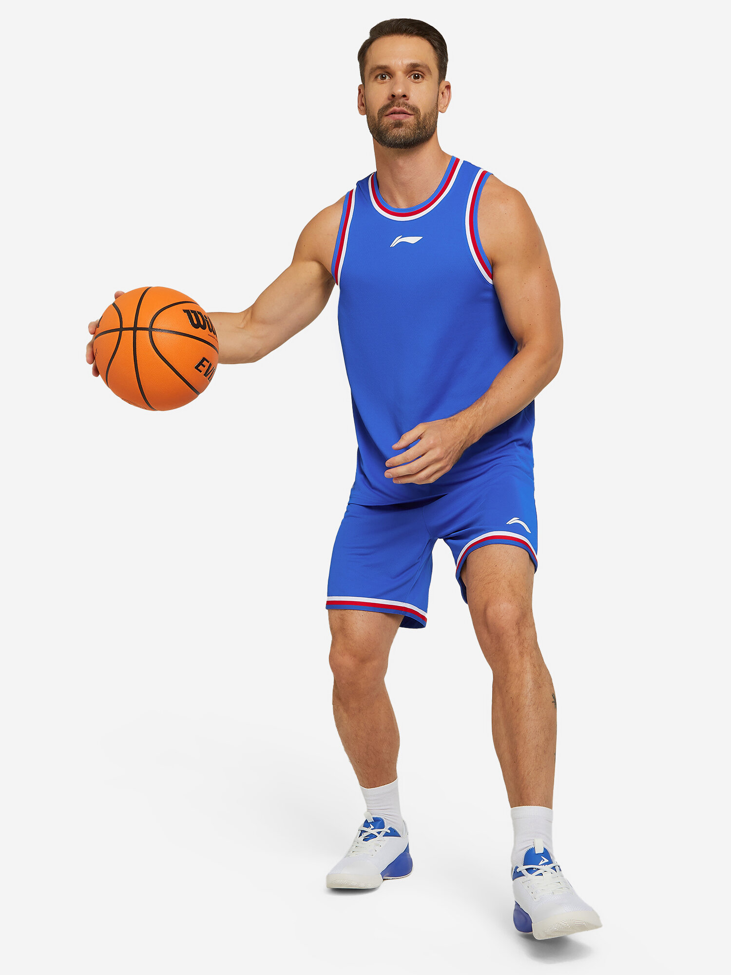 Комплект баскетбольной формы мужской Li-Ning Синий; RUS: 44 Ориг: S