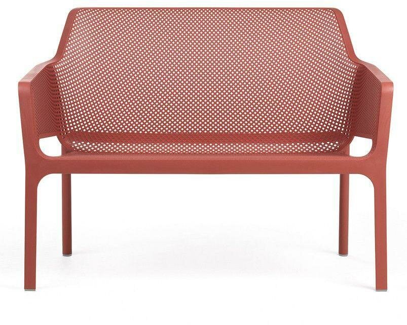Диван ReeHouse Nardi Net Bench коралловый Размеры: Высота 860мм Глубина 700мм Ширина 1160мм