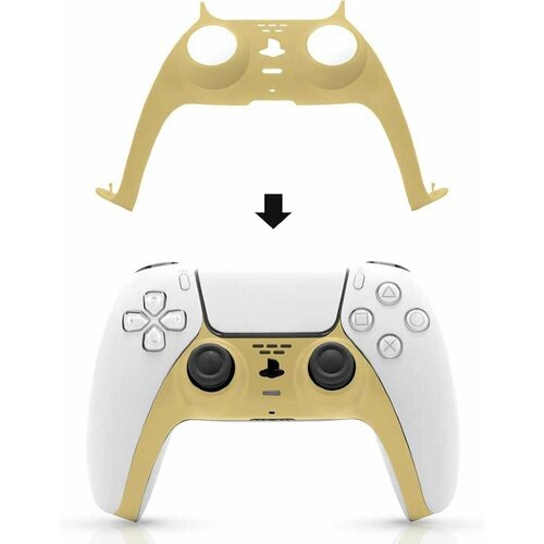 Панель Decorative Shell для DualSense (PS5) Gold yuxi hot sale decorative strip for ps5 controller joystick style gamepad cover replacement decorative shell trim strip for ps5