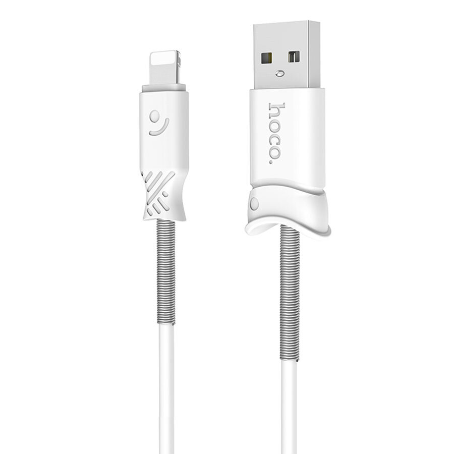 Кабель для айфон USB HOCO X24 Pisces USB - Lightning, 2.4А, 1 м, белый