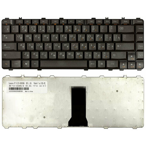 клавиатура для ноутбука lenovo n3s84 Клавиатура для Lenovo N3S-84 черная