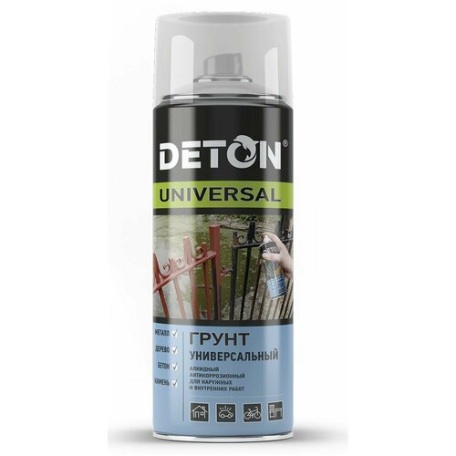 Грунт Deton Universal, черный, матовая, 520 мл, 1 шт.