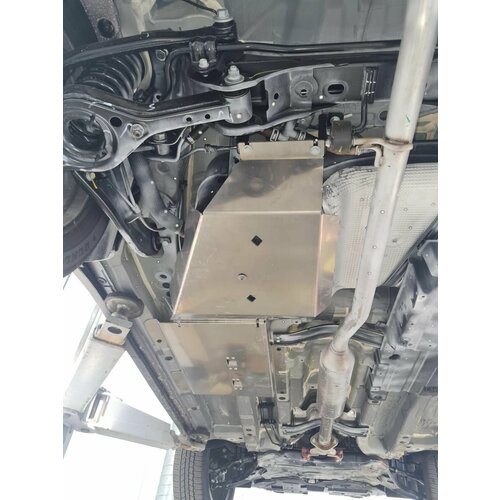 48.02ABC защита топливного бака И трубок CHANGAN CS55 PLUS, (2021-) ИХ 2-Х частей (алюминий 4 ММ)для Changan, Changan CS55 Plus, Changan CS55 Plus 2021-