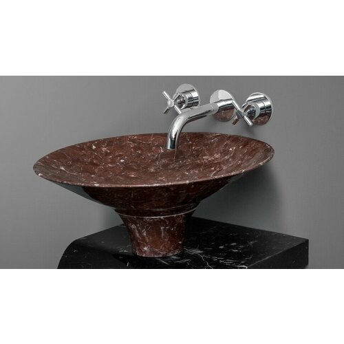 Мраморная раковина для ванной Sheerdecor Flo 015022111 из красного натурального камня