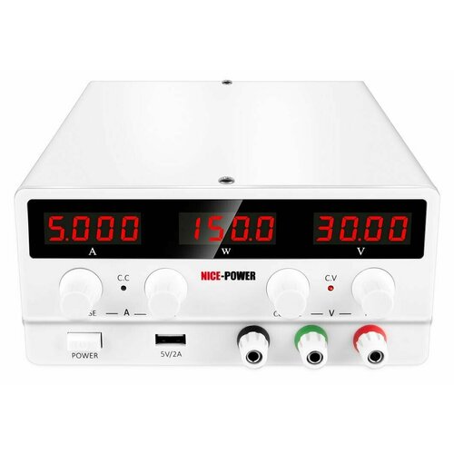Источник питания Nice-Power SPS-H305 импульсный (30 В, 5 А, 1 канал, 150 Вт, USB выход 5 В/2 А)
