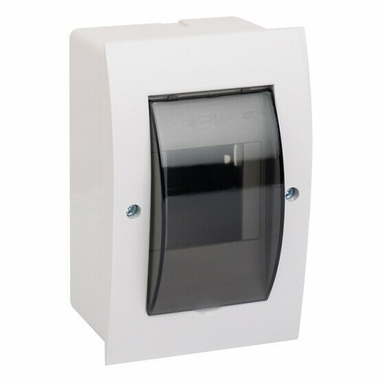 фото Щит распределительный встраиваемый EKF PROxima ЩРВ-П-3 пластиковый IP41 60х95х150 мм 3 модуля прозрачная дверь