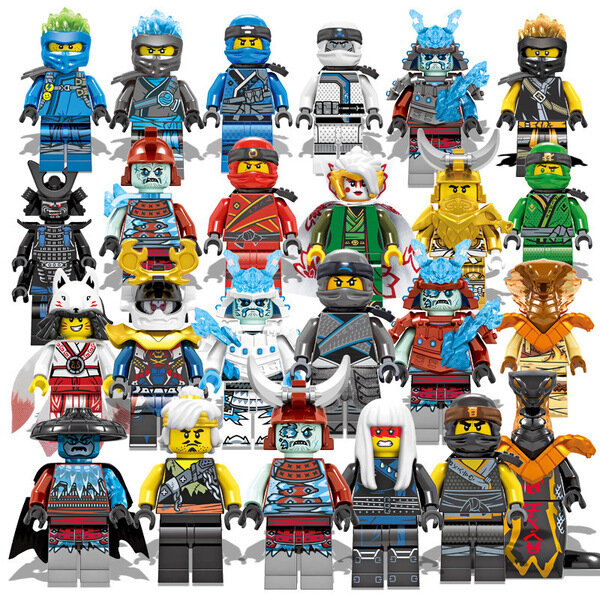 Набор лего фигурок Ниндзяго 24 фигурки / конструктор ниндзяго ледяной император / вьюжные самураи