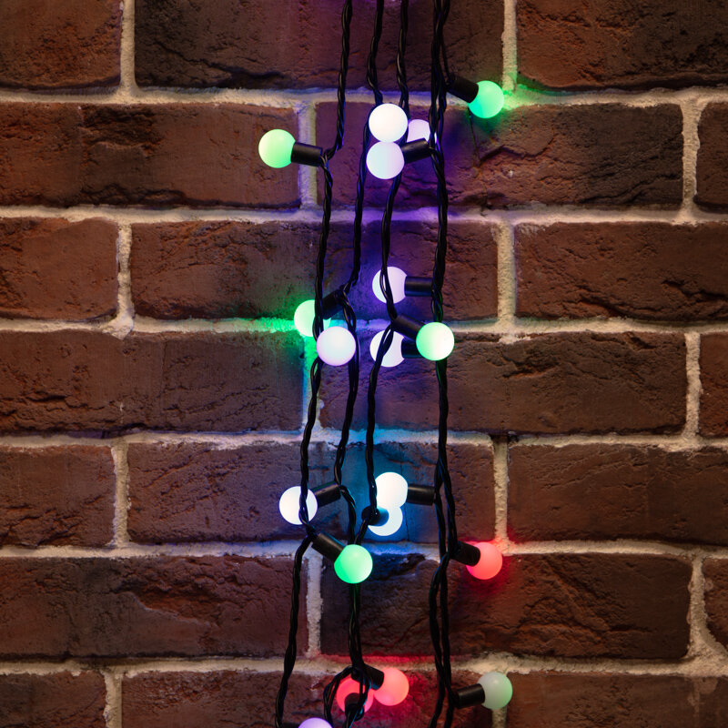 Neon-Night Гирлянда "LED - шарики", RGB, Ф23 мм, 10м, Neon-Night