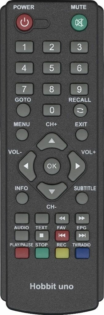 Пульт для ресивера DIVISAT DVS-HOBBIT UNO DVB-T2