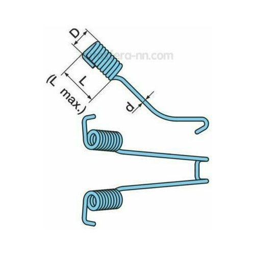 BPW 0339733060 Пружина тормозная колодка 84₽