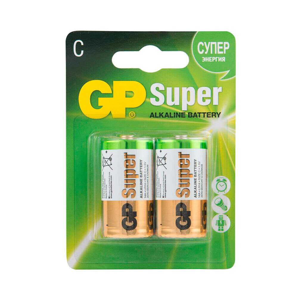 Батарейка GP Batteries C LR14 1,5 В (2 шт.)