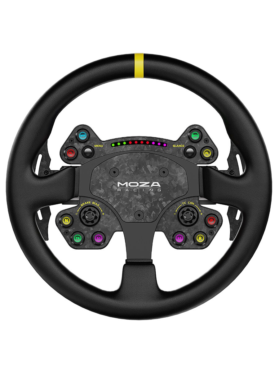 Съемное рулевое колесо MOZA RS V2 Steering Wheel Leather RS25