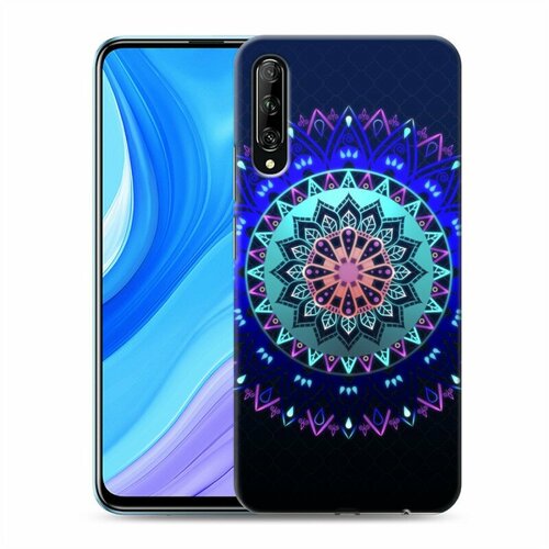 Дизайнерский силиконовый чехол для Huawei Y9s Светящиеся мандалы