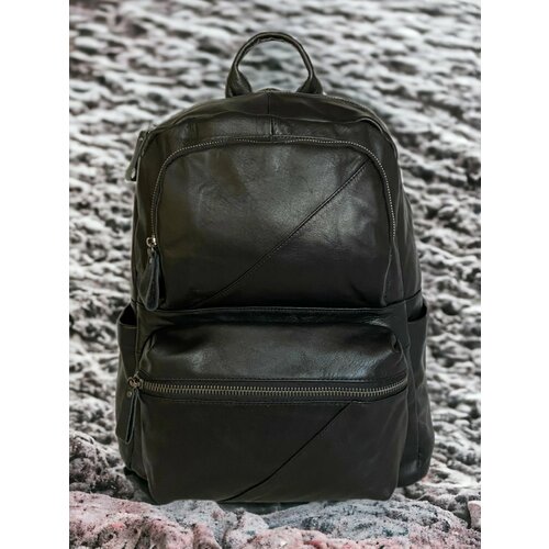 Рюкзак , фактура зернистая, чёрный