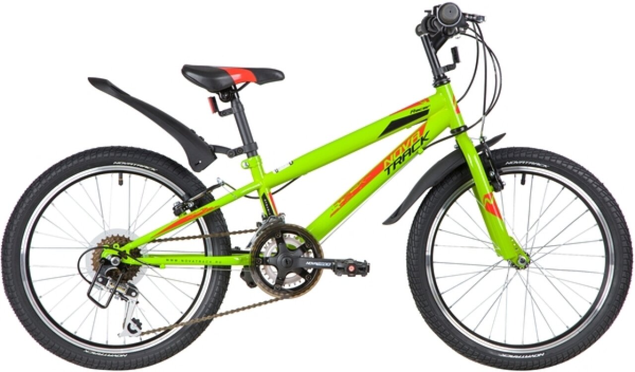 Детский велосипед Novatrack Racer 12 sp. 20" (2020) 20 Зеленый (115-128 см)