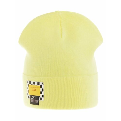 Шапка mialt, размер 56, желтый шапка демисезонная размер 56 желтый бежевый