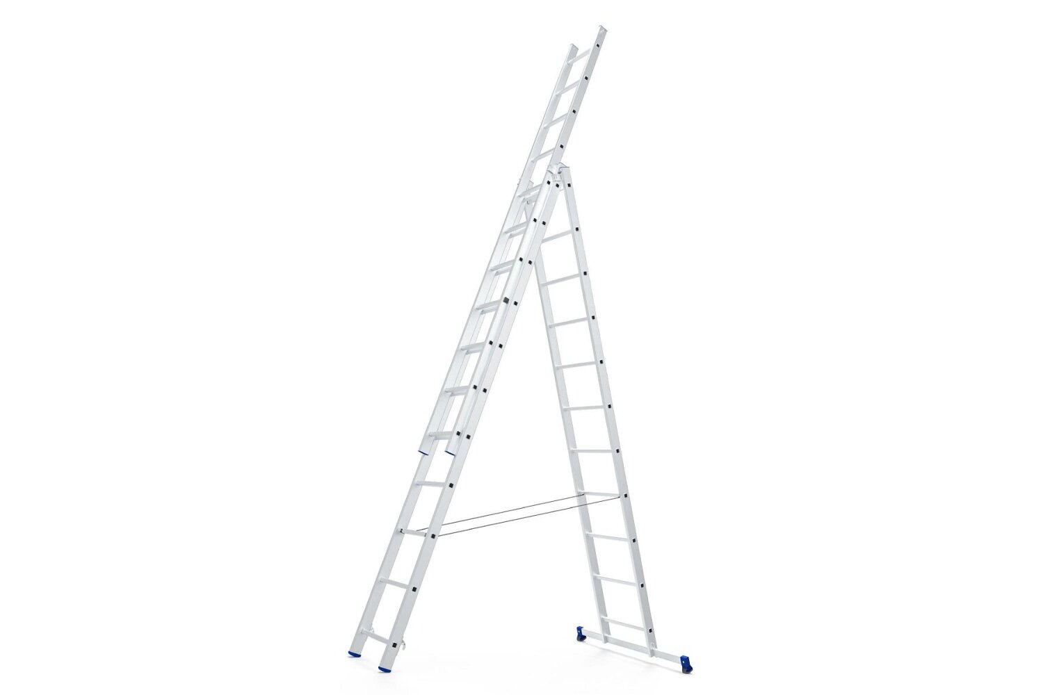 фото Универсальная трехсекционная лестница Zarges 3х11 ступеней 48924