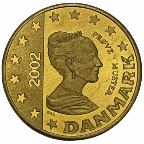 Дания 50 евроцентов 2002 г. (Проба)