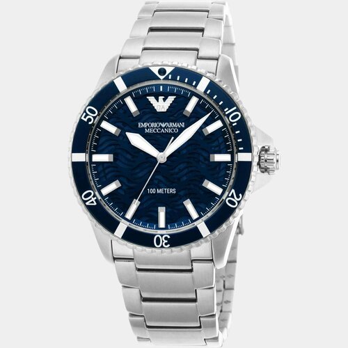 Наручные часы EMPORIO ARMANI AR60059, серебряный, синий наручные часы emporio armani diver ar11362 желтый