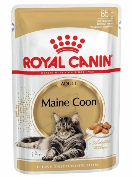 Royal Canin Maine Coon Adult пауч влажный корм для кошек породы Мейн-кун , 85 гр, 1 шт