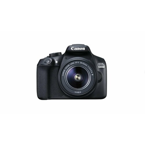 Фотоаппарат Canon EOS 1300D Kit 18-55mm f/3.5-5.6 III, черный