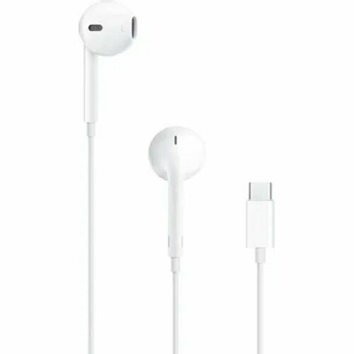 Apple Аксессуар EarPods A3046 1.1м белый проводные MTJY3ZE A MTJY3ZM A гарнитура apple earpods usb c mtjy3ze a