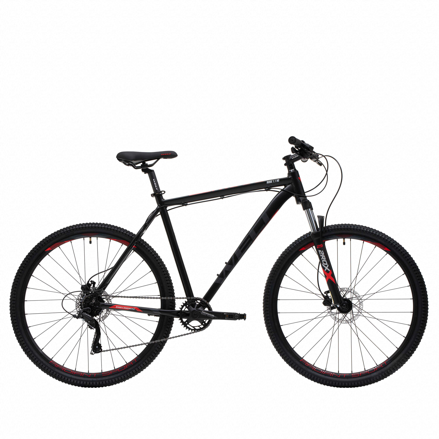 Велосипед Welt Ridge 1.1 HD 29" 2024 (требует финальной сборки), Цвет matt black, Размер 18"