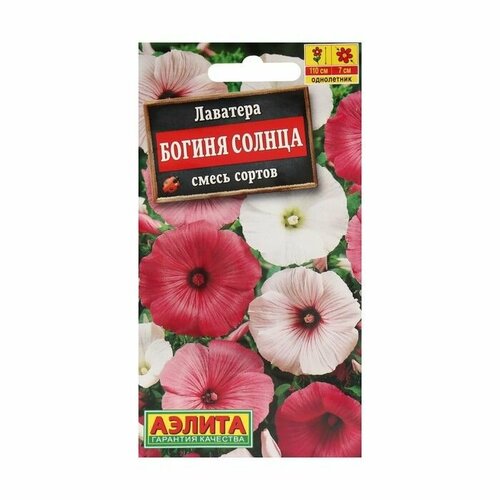 Семена Цветов . Лаватера . Богиня солнца . смесь окрасок, О, 0,3 г .3 уп семена цветов лаватера богиня солнца смесь окрасок о 0 3 г по 6 уп