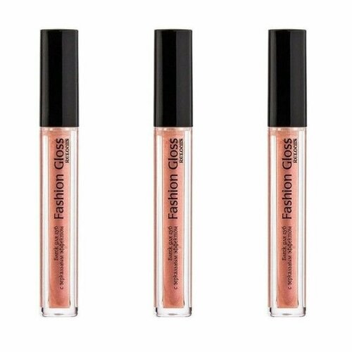 Relouis Блеск для губ с зеркальным эффектом Fashion Gloss, тон: 17 Шедевры Рима, 3.7 гр, 3 шт