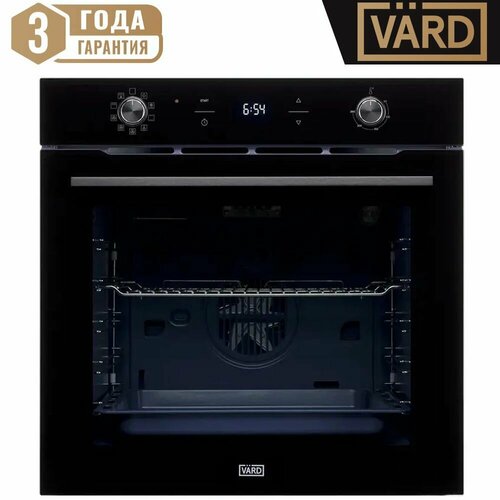 Духовой шкаф VARD с антипригарной эмалью ColdPyro VON441B чёрный 9 режимов 75 литров 5199000₽