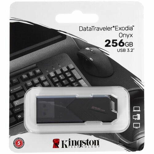 Память USB Flash 256 ГБ Kingston DataTraveler Exodia Onyx [DTXON/256GB] usb flash kingston datatraveler exodia 128gb usb 3 2 gen 1 мтс premium черная