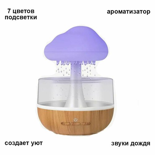 Увлажнитель воздуха с эффектом дождя и подсветкой 205800₽