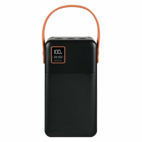 TFN Внешний аккумулятор TFN Porta LCD PD, 60000 мАч, 2 USB, Type-C, microUSB, черный