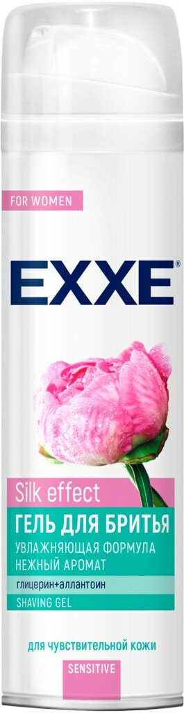 Гель для бритья женский EXXE Sensitive Silk Effect, 200мл, Россия, 200 мл