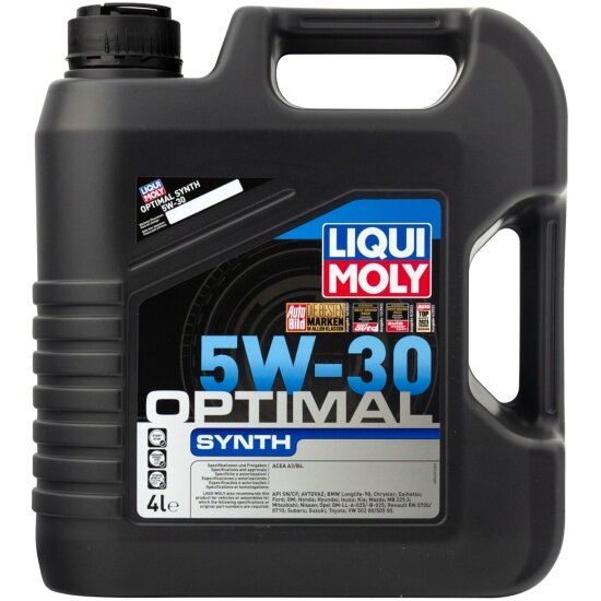 Моторное масло Liqui Moly Optimal Synth 5W-30 синтетическое 4 л