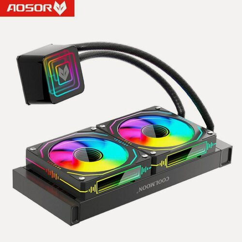 Изображение товара Водяное охлаждение процессора AM4/5 intel 1200/1700 черный