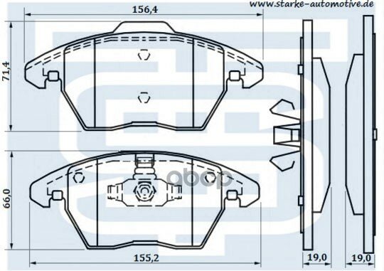 Колодки Тормозные Передние Gdb1605 Peugeot 208/3008/307/308 / Citroen C4 2,0 16V Hdi/174-511 425488 425343 E172065 4252.60 5.