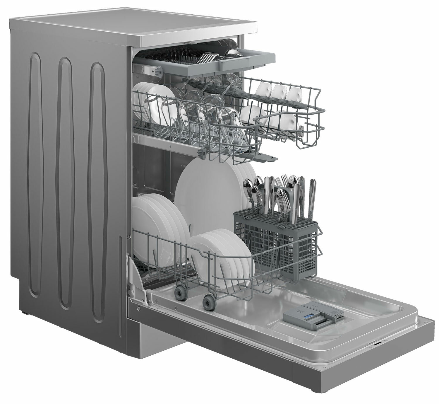 Обзор: Посудомоечная машина Indesit DFS 2A59 S серебристый