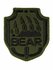 Шеврон на липучке BEAR медвежья лапа цвет хаки